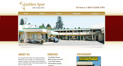 Desktop Screenshot of goldenspurmotorinn.com