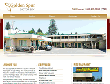 Tablet Screenshot of goldenspurmotorinn.com